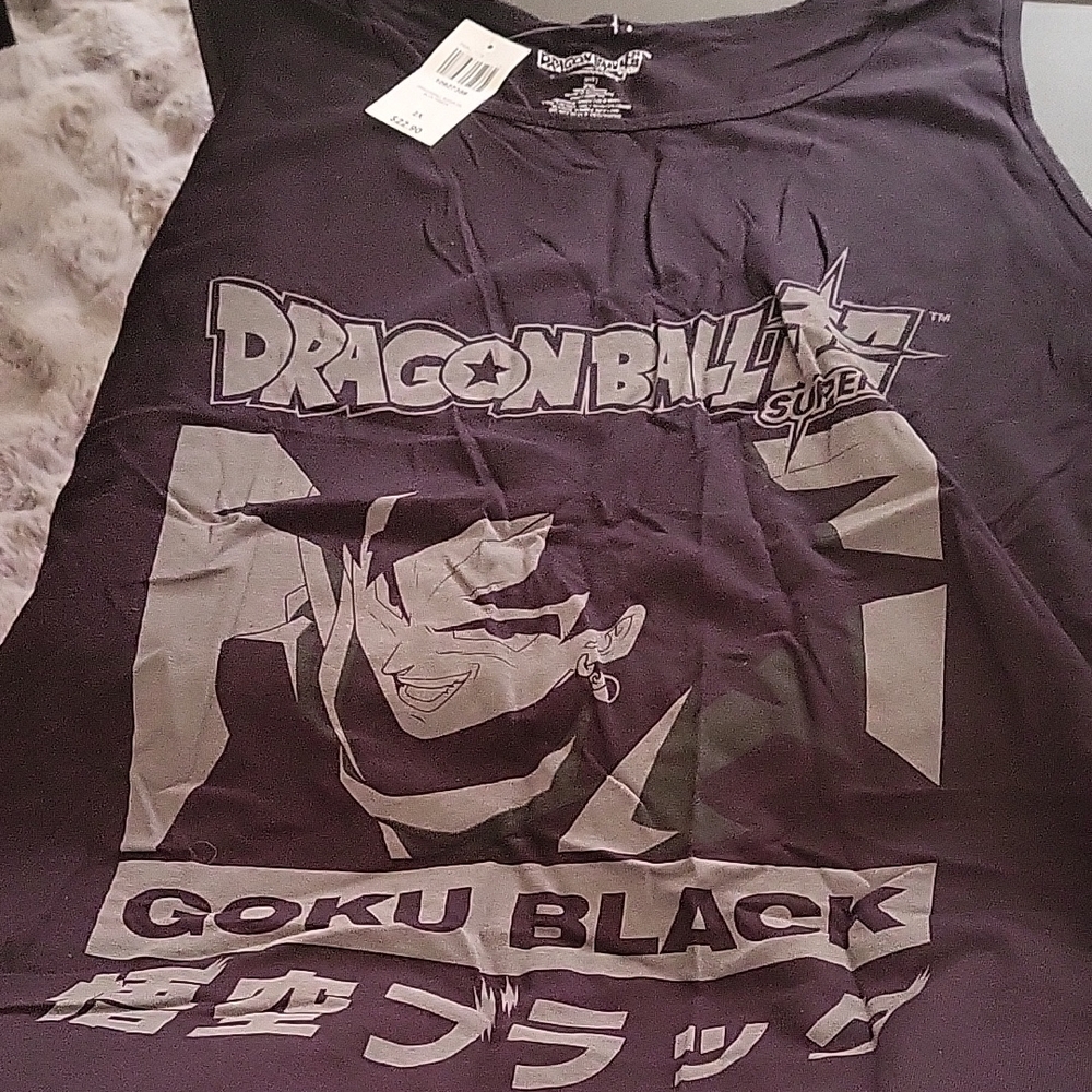 Hot Topic Dragon Ball Super Goku Black Tank Top - Black